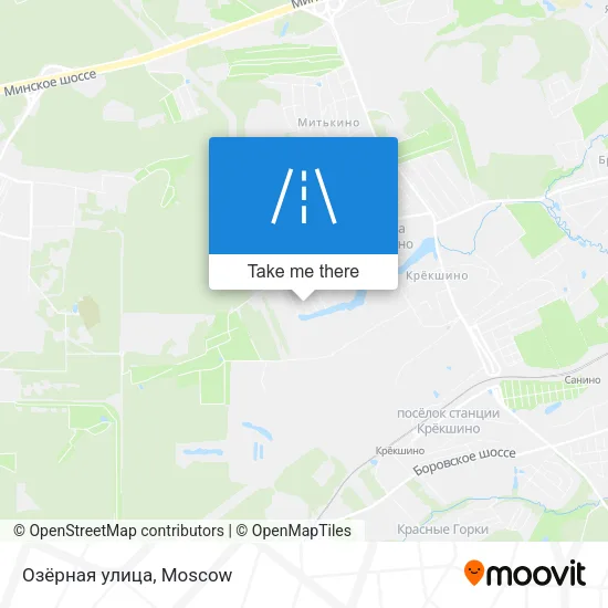 Озёрная улица map