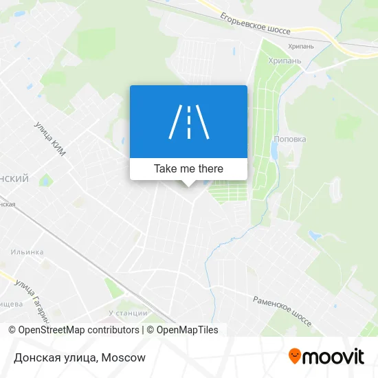 Донская улица map