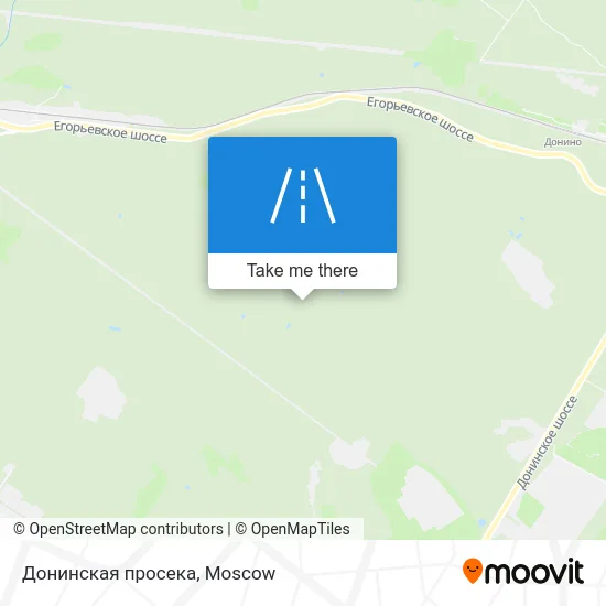 Донинская просека map