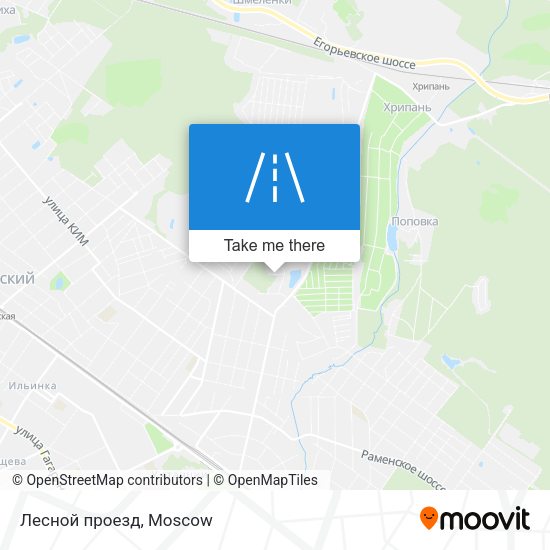Лесной проезд map