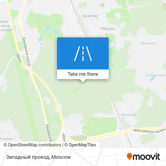 Западный проезд map
