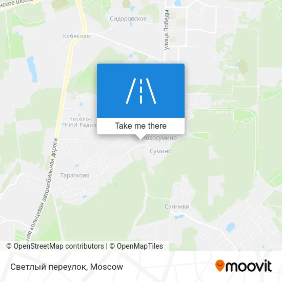 Светлый переулок map
