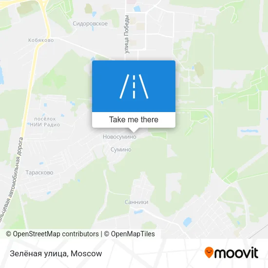 Зелёная улица map