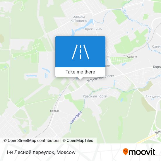 1-й Лесной переулок map