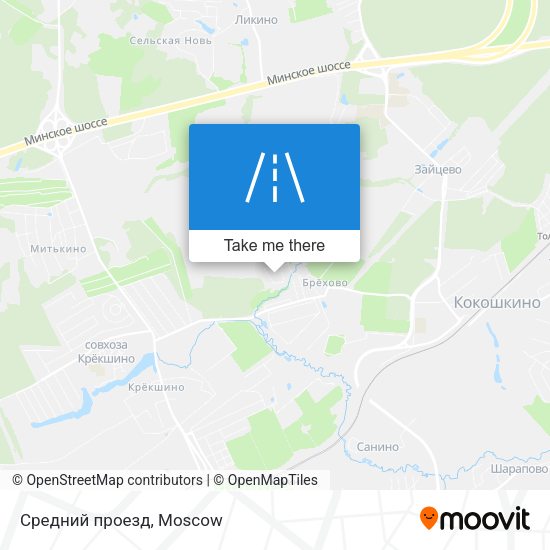 Средний проезд map