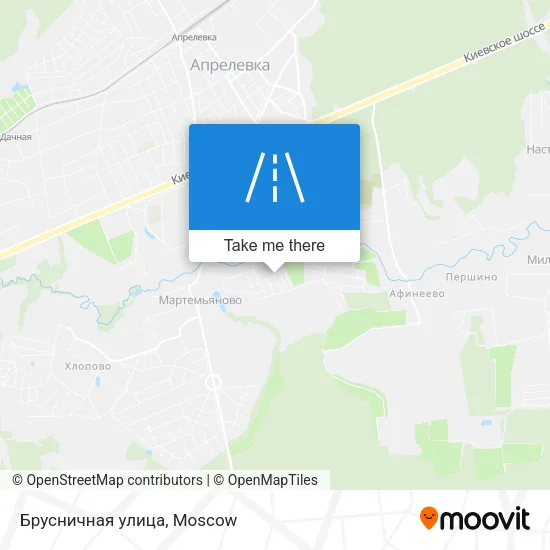 Брусничная улица map