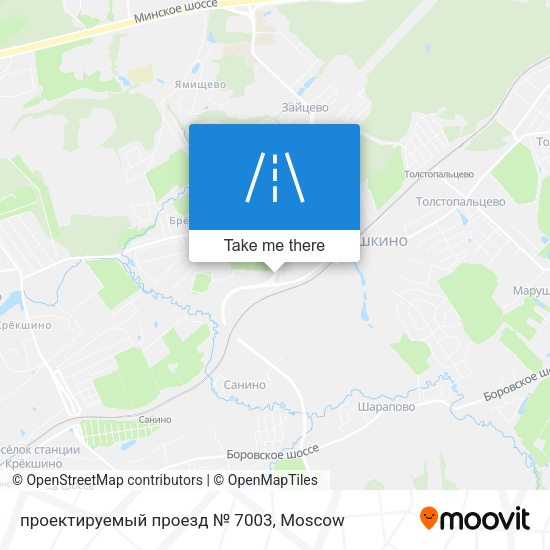 проектируемый проезд № 7003 map
