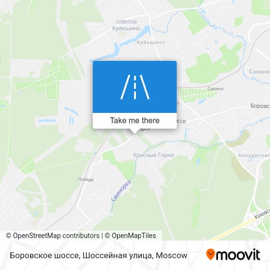 Боровское шоссе, Шоссейная улица map