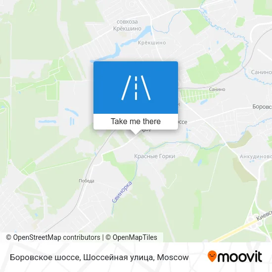 Боровское шоссе, Шоссейная улица map