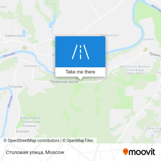 Столовая улица map