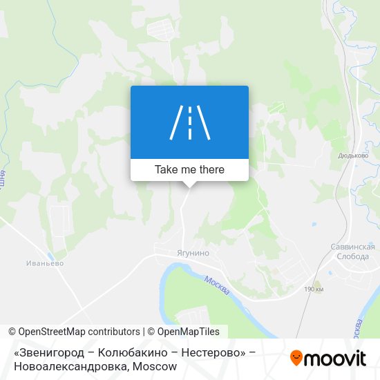«Звенигород – Колюбакино – Нестерово» – Новоалександровка map