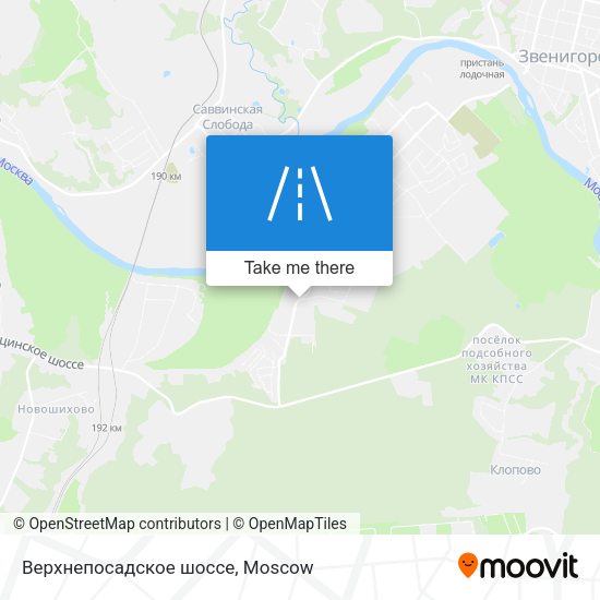 Верхнепосадское шоссе map