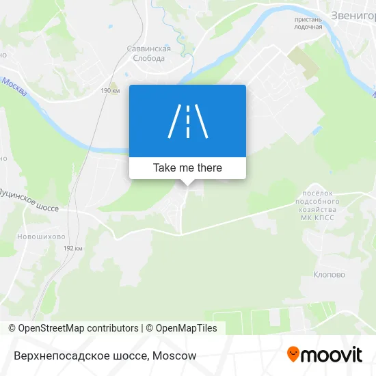Верхнепосадское шоссе map