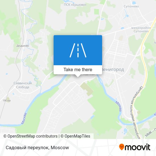Садовый переулок map