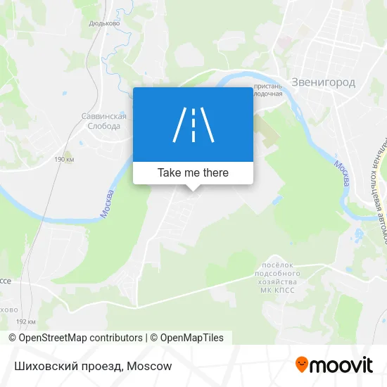 Шиховский проезд map