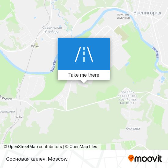 Сосновая аллея map