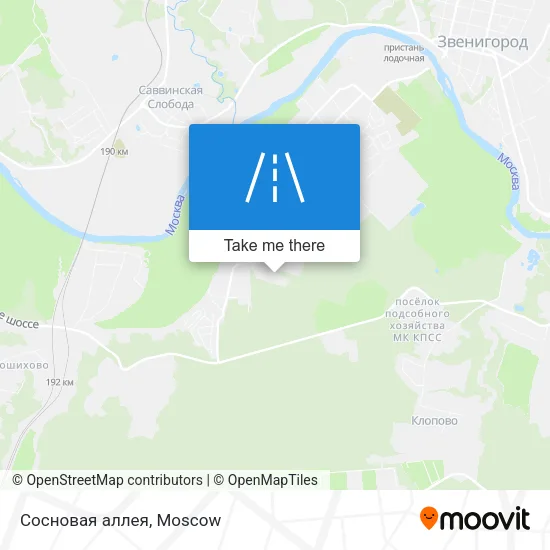 Сосновая аллея map