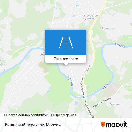Вишнёвый переулок map