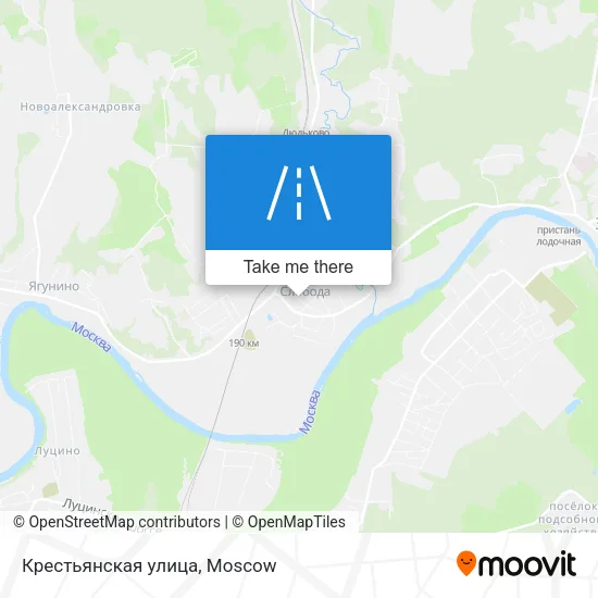 Крестьянская улица map