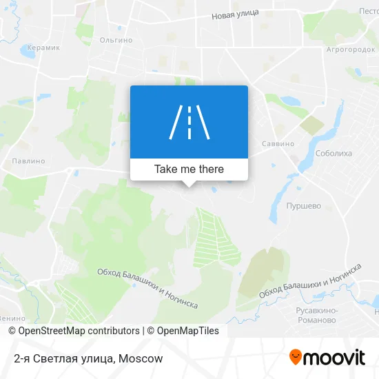 2-я Светлая улица map