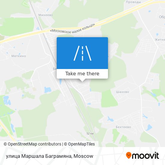 улица Маршала Баграмяна map