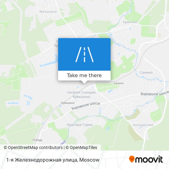 1-я Железнодорожная улица map