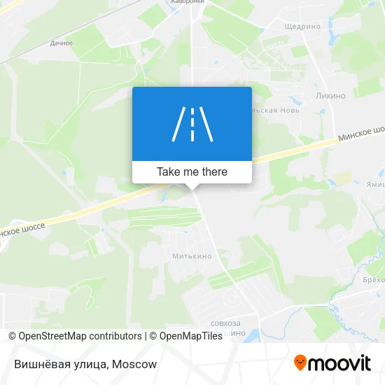 Вишнёвая улица map