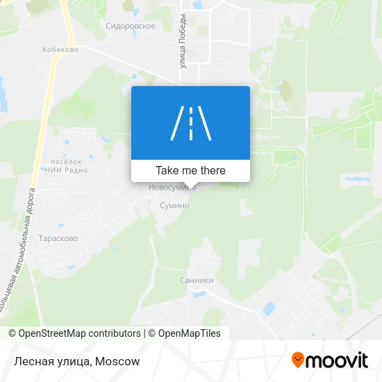 Лесная улица map