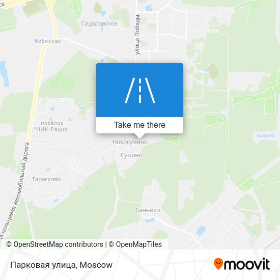 Парковая улица map