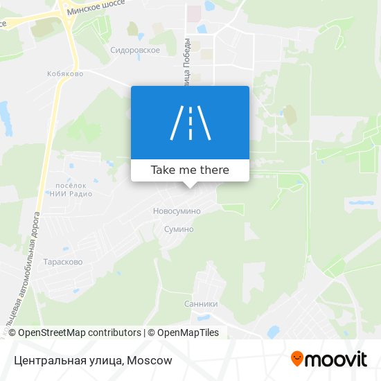 Центральная улица map