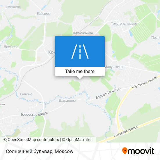 Солнечный бульвар map
