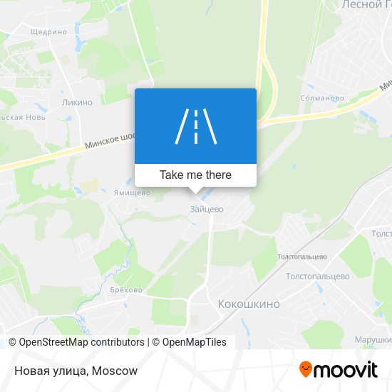Новая улица map
