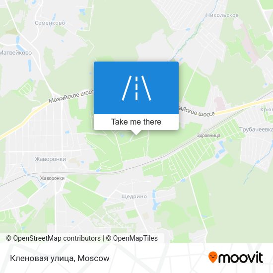 Кленовая улица map