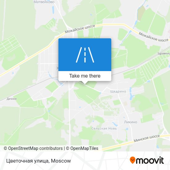 Цветочная улица map