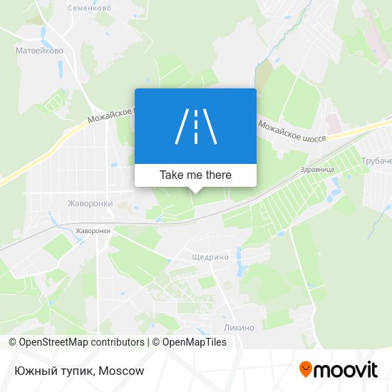 Южный тупик map