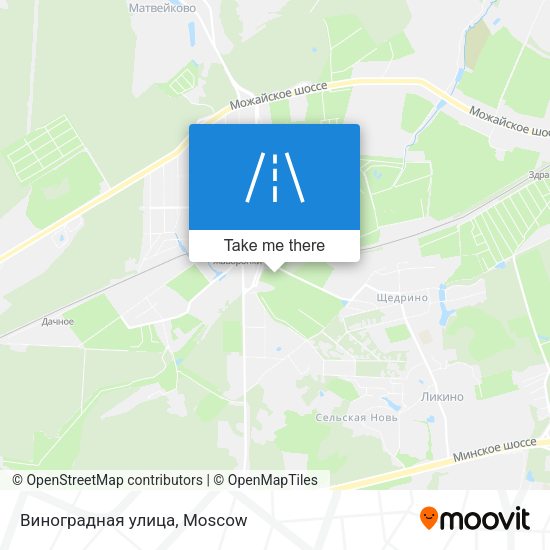 Виноградная улица map