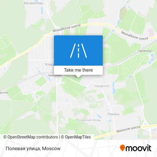 Полевая улица map