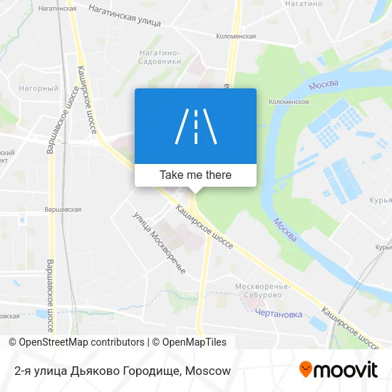 2-я улица Дьяково Городище map