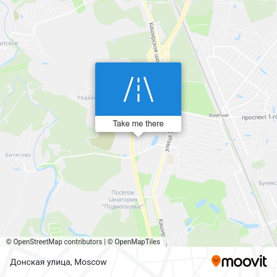 Донская улица map