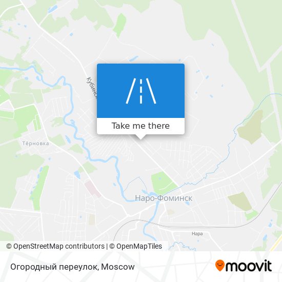 Огородный переулок map