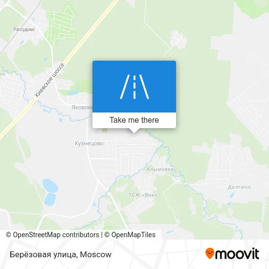 Берёзовая улица map