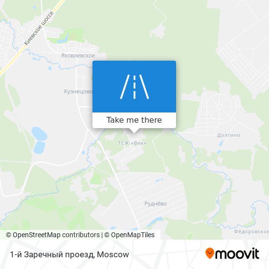 1-й Заречный проезд map