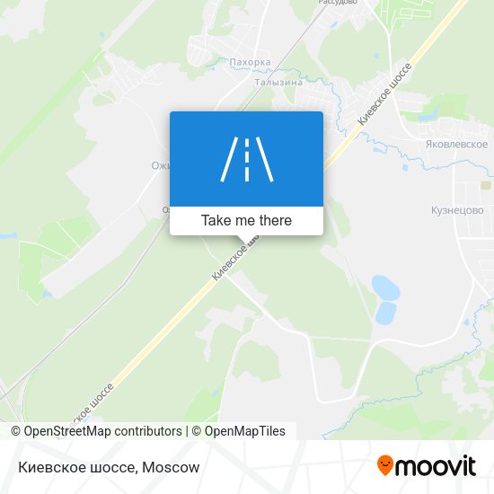 Киевское шоссе map