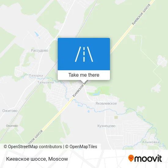 Киевское шоссе map