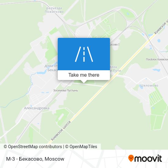 М-3 - Бекасово map