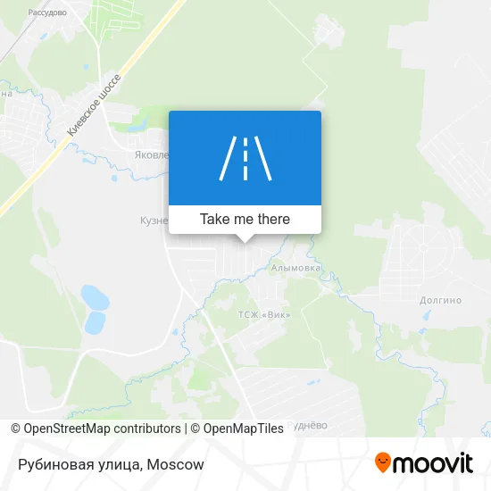 Рубиновая улица map