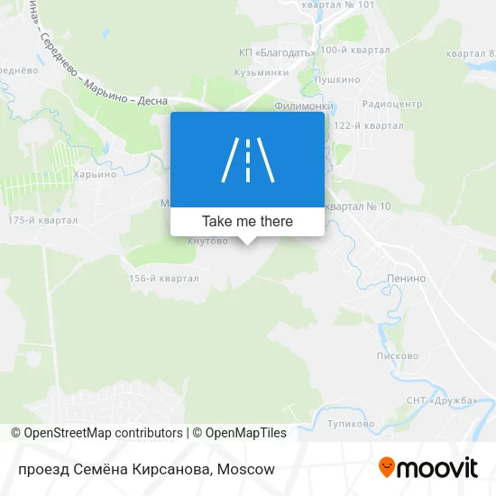проезд Семёна Кирсанова map