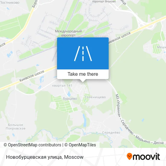 Новобурцевская улица map