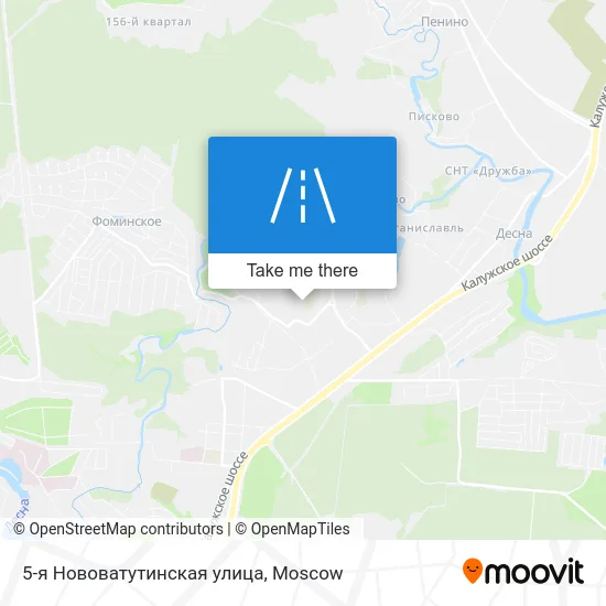 5-я Нововатутинская улица map
