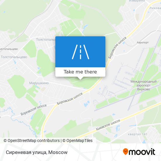 Сиреневая улица map